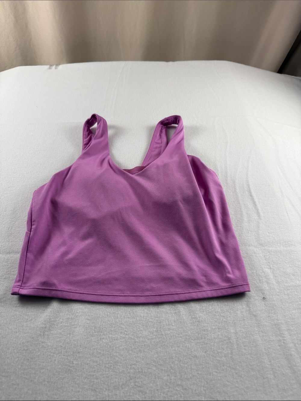 Purple Athletic Crop Tank Top